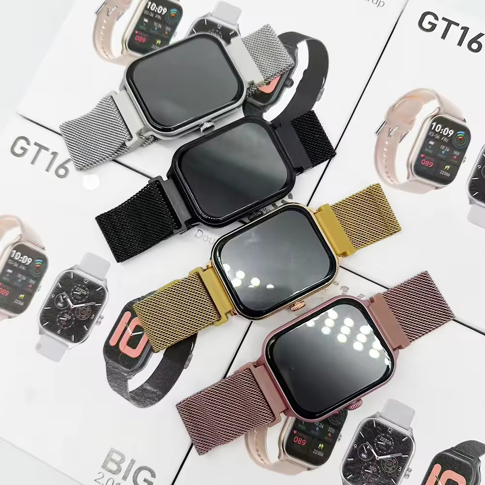 GT 16 2 Straps Watch 2.1 inch Display